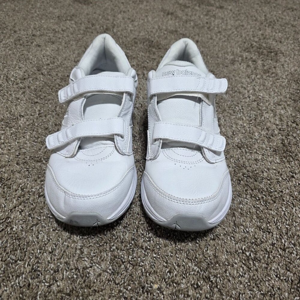 New Balance 928v3 Women’s Walking Shoes White Leather Hook & Loop Straps 9.5 2A image 8